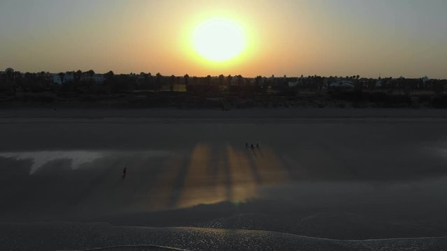 amanecer vista desde dron