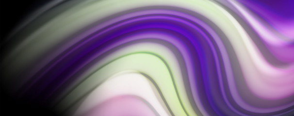 Fluid liquid color wave lines, glowing colorful light effect, abstract composition template. Geometric technology abstract pattern. Movement concept