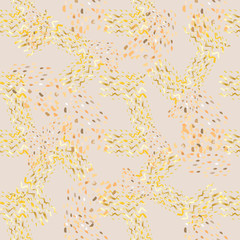 Hand drawn animal skin and tropical lilya. Sketchy pattern textile design. Vector  native meaningful background.