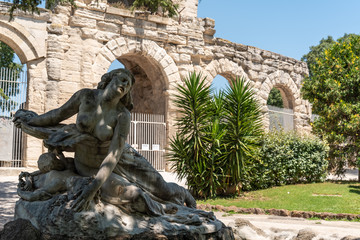 Niobe sculpture in Summer Garden in Arles France