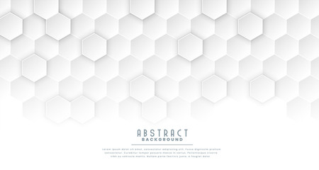 clean white hexagonal medical concept background