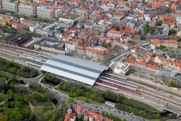 Luftaufnahme Hauptbahnhof Erfurt