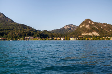 Fuschlsee in the Salzkammergut, Austria, 2019