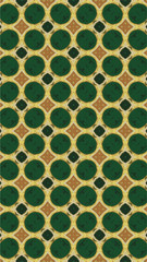 Ornate geometric pattern and abstract colored background