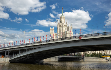 Fototapeta premium Kotelnicheskaya Embankment Building, one of seven Stalinist skyscrapers in Moscow