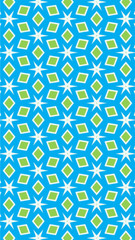 Ornate geometric pattern and abstract colored background