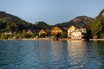 Naklejka premium Fuschlsee in the Salzkammergut, Austria, 2019