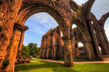 Bolton Abbey,medieval ruin jn Yorkshire Dales, Great Britain.