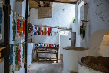 Ancient household items for agriculture in the Spanish manor