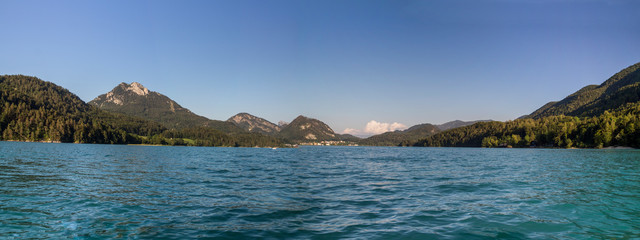 Fuschlsee in the Salzkammergut, Austria, 2019