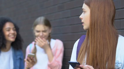 Teen girl upset by shameful video in internet, classmates mocking, cyberbullying