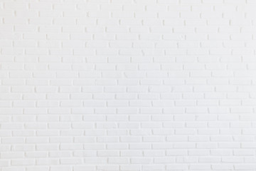 Modern Clear white brick tiles wall texture background.