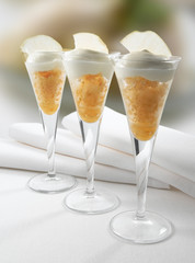 postres dulces con helado