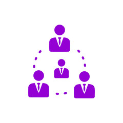 Business decision, business plan, decision making, management, plan, planning, strategy violet color icon