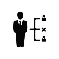 Business decision, business plan, decision making, management, plan, planning, strategy black icon