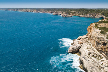 Fototapeta na wymiar cala del moro Bay in Mallorca