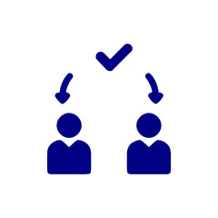 Business decision, business plan, decision making, management, plan, planning, strategy navy blue color icon