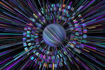 Abstract art made of shapes 