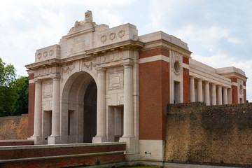 Menin Gate, Ypres, Ieper, Belgium. Memorial to the missing of the Ypres sector in World War One.