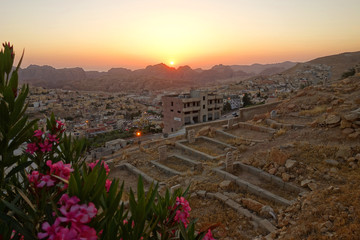 Sunset over Wadi Musa © Ewa