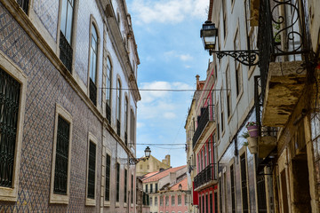traditional houses in Alfama district
