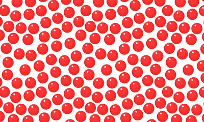  red balls white background fly seamless pattern illustration