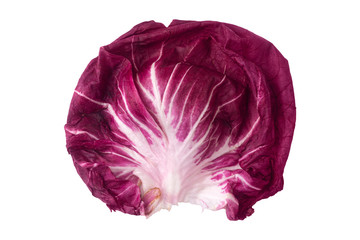 Obraz premium Radicchio, red salad isolated on white background