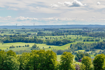 Obraz premium Rolling Landscape view of a farmland