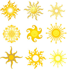 Yellow Sun Art Bundle