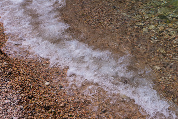 Wave on the sea shore
