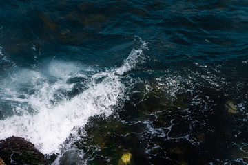 Fototapeta premium The waves in the sea background