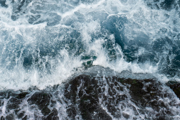 The waves in the sea background