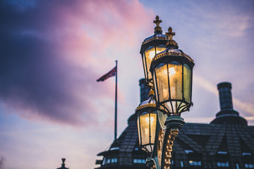 Street Lamp on Westminster Bridge, London