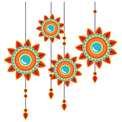 decorative mandalas hanging ethnic boho style
