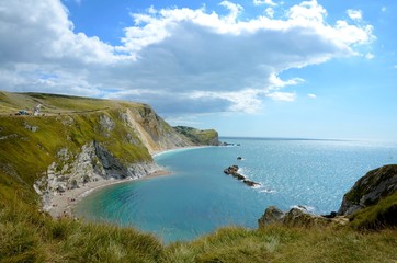 Man O' War, St Oswald's bay in Dorset, England