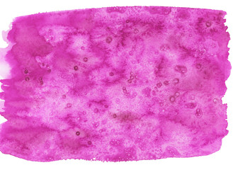 bright pink romantic watercolor background painted with a brush on white paper, which is perfect for designers in different works, such as Valentine's day and other holidays