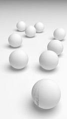 White abstract background. Lowpoly backdrop. Crumpled paper. 3D illustration