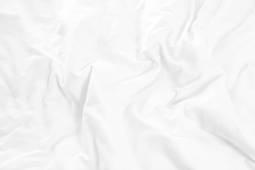 Close up of bedding White sheets with copy space.