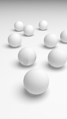 White abstract background. Lowpoly backdrop. Crumpled paper. 3D illustration