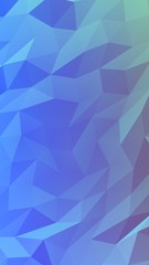 Abstract triangle geometrical blue background. Geometric origami style with gradient. 3D illustration