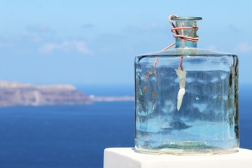 Flasche am Meer