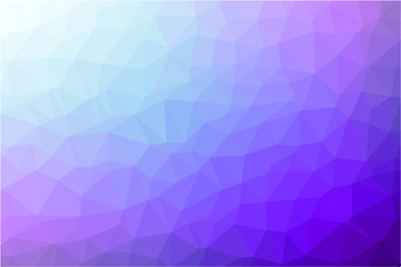 Violet gradient vector polygonal mosaic texture background. 