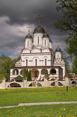 Transfiguration cathedral at Bolshiye Vyazyomy urban-type settlement. Odintsovsky district. Moscow oblast. Russia
