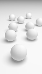 White abstract background. Lowpoly backdrop. Crumpled paper. 3D illustration
