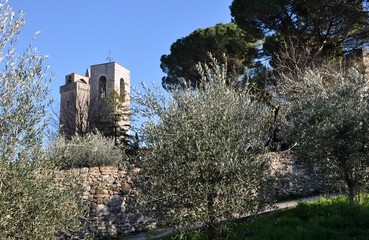 Obraz premium San Gimignano in der Toskana