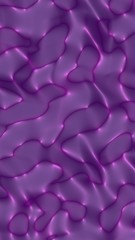 Graphic illustration - liquid pattern dark purple color. Modern abstract background. Design wallpaper. 3D illustration