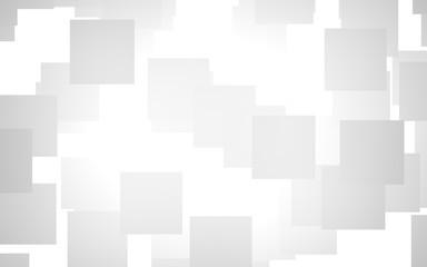 White abstract background. Misty backdrop with grey squares. 3D illustration