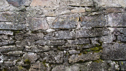 background of gray stone. the wall of a large old gray stone. stone wall texture