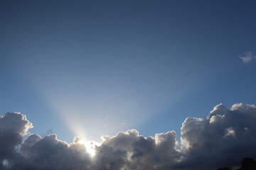 blue sky with clouds