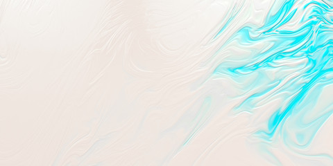 Fototapeta na wymiar Abstract stains background. Liquid dynamic gradient waves. Fluid marble blue texture. 3d rendering
